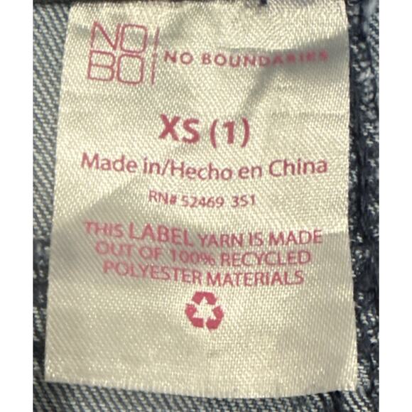 No Boundaries Pull On Flare Women's:Juniors size 1 Medium Wash Blue Denim Jeans - Picture 6 of 6